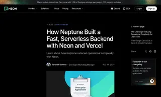 Preview of the Neptune Case Study
