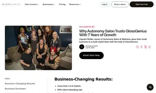 Preview of the Autonomy Salon & Wellness Case Study