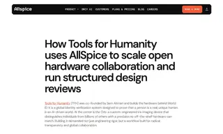 Preview of the Tools for Humanity (tfh) Case Study