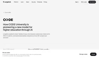 Preview of the Code University of Applied Sciences Case Study