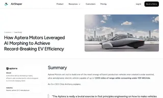 Preview of the Aptera Motors Case Study