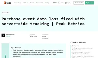 Preview of the Peak Metrics Case Study