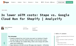 Preview of the Analyzify Case Study