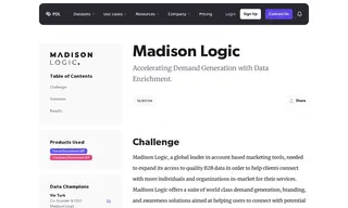 Preview of the Madison Logic Case Study