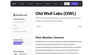 Preview of the Old Well Labs Case Study