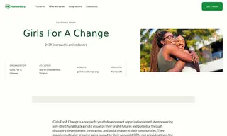 Preview of the Girls For A Change Case Study