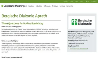 Preview of the Bergische Diakonie Aprath Case Study