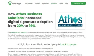 Preview of the Athos Business Solutions Case Study