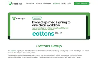 Preview of the Cottons Group Case Study