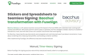Preview of the Bacchus Advisory Case Study