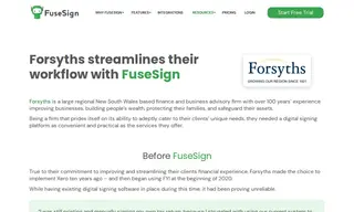 Preview of the Forsyths Case Study