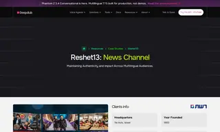 Preview of the Reshet 13 Media Group Case Study