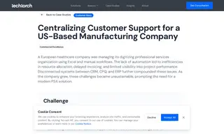 Preview of the US-Based Manufacturing Company Case Study
