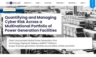 Preview of the Anonymized Global Power Generation Firm Case Study