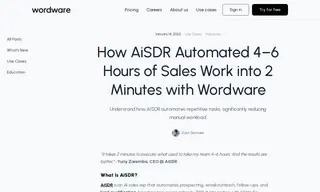 Preview of the AiSDR Case Study