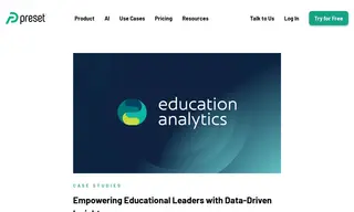 Preview of the Education Analytics Case Study