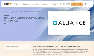 Preview of the Alliance Pharma Case Study