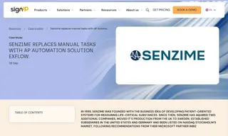 Preview of the Senzime Case Study