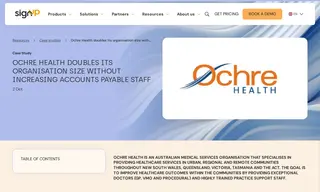 Preview of the Ochre Health Case Study
