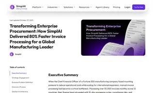 Preview of the Fortune 500 Manufacturing Company Case Study
