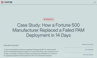 Preview of the Fortune 500 Diversified Manufacturer Case Study