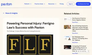 Preview of the Ferrigno Law Firm Case Study