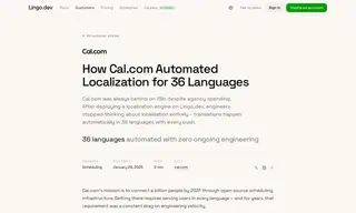 Preview of the Cal.com Case Study