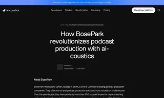 Preview of the BosePark Case Study