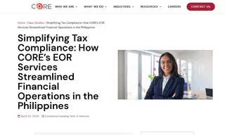 Preview of the CORE Case Study