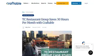 Preview of the TC Restaurant Group Case Study