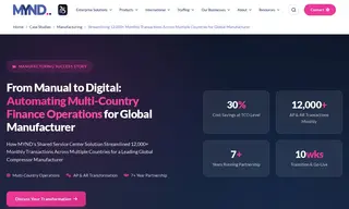 Preview of the Leading Global Compressor Manufacturer Case Study