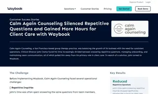 Preview of the Calm Again Counseling Case Study