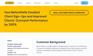 Preview of the Before Hello Case Study