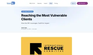 Preview of the International Rescue Committee (IRC) Case Study