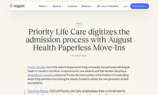 Preview of the Priority Life Care Case Study