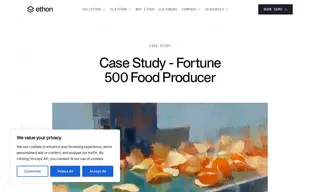 Preview of the Fortune 500 Food Producer Case Study