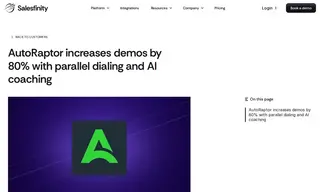 Preview of the AutoRaptor Case Study