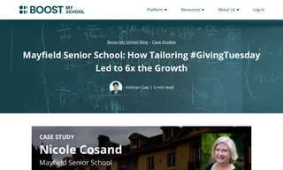 Preview of the Mayfield Senior School Case Study