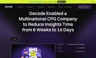 Preview of the Multinational CPG Company Case Study