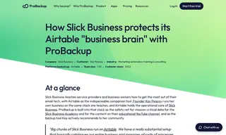 Preview of the Slick Business Case Study