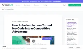 Preview of the Labellecr√©a.com Case Study