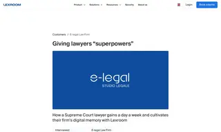 Preview of the E-Legal Law Firm Case Study