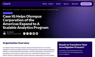Preview of the Olympus Corporation Case Study