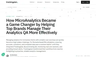 Preview of the MicroAnalytics Case Study