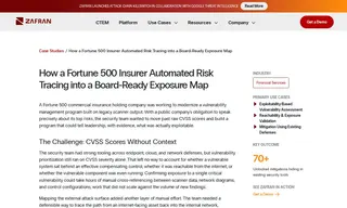 Preview of the Fortune 500 Commercial Insurance Holding Company Case Study