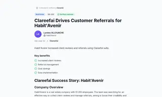 Preview of the HabitatAvenir Case Study