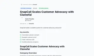 Preview of the SnapCall Case Study