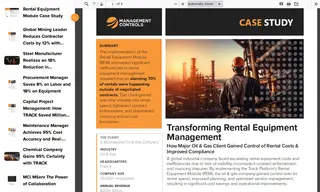 Preview of the Major Oil & Gas Client Case Study