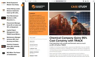 Preview of the Chemical Company Case Study