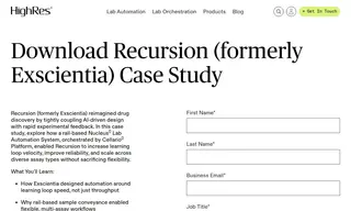 Preview of the Recursion (formerly Exscientia) Case Study